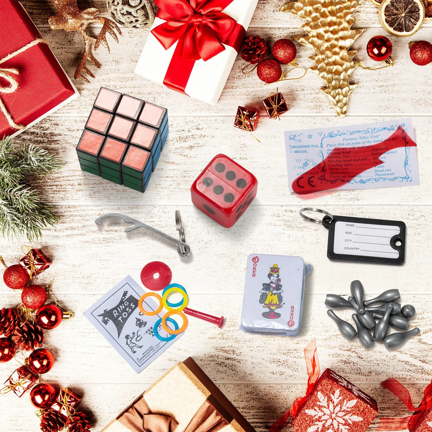 Christmas Party Table Favors (Colorful), 8 Pack 5 Christmas Party Table Favors (Colorful), 8 Pack - Image 3