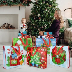 Christmas Tote Bags, 12 Pcs 11 Christmas Tote Bags, 12 Pcs -Xmas Supplies Shop image 3 09800193 0447 426b a128 536fbe18aee2