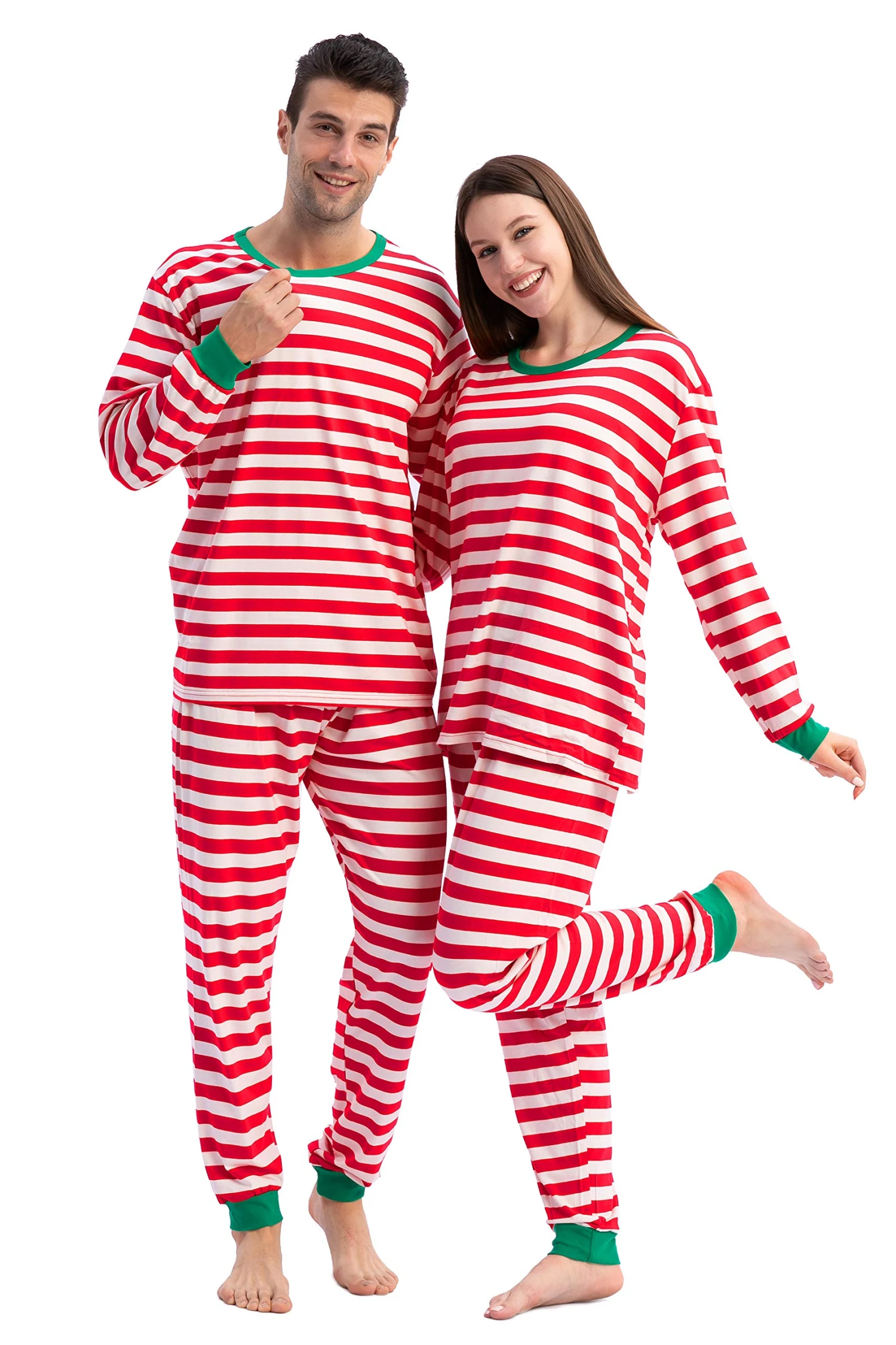 Kids Christmas Red Stripe Family Matching Pajama 5 Kids Christmas Red Stripe Family Matching Pajama - Image 3