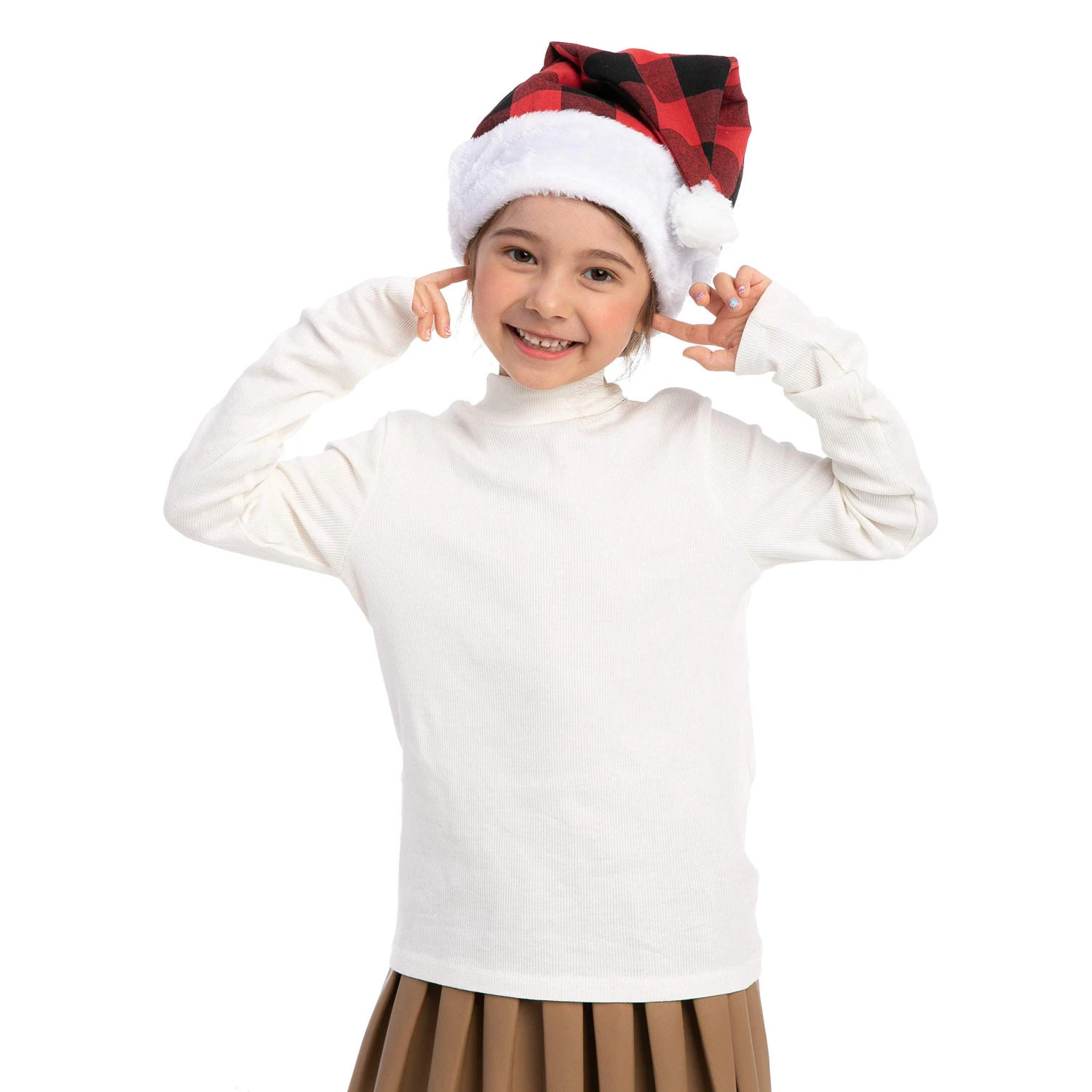 Plaid Christmas Hats, 6 Pack 7 Plaid Christmas Hats, 6 Pack - Image 5