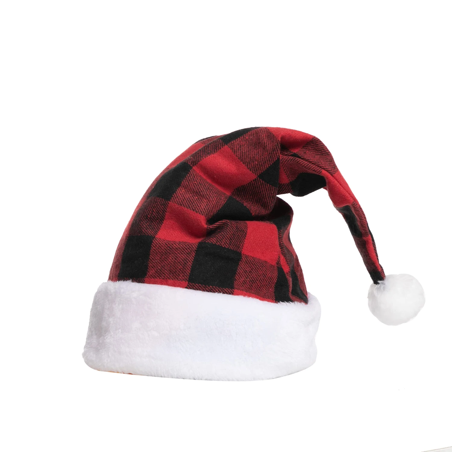 Red Christmas Plaid Hat, 8 Pack 5 Red Christmas Plaid Hat, 8 Pack - Image 3