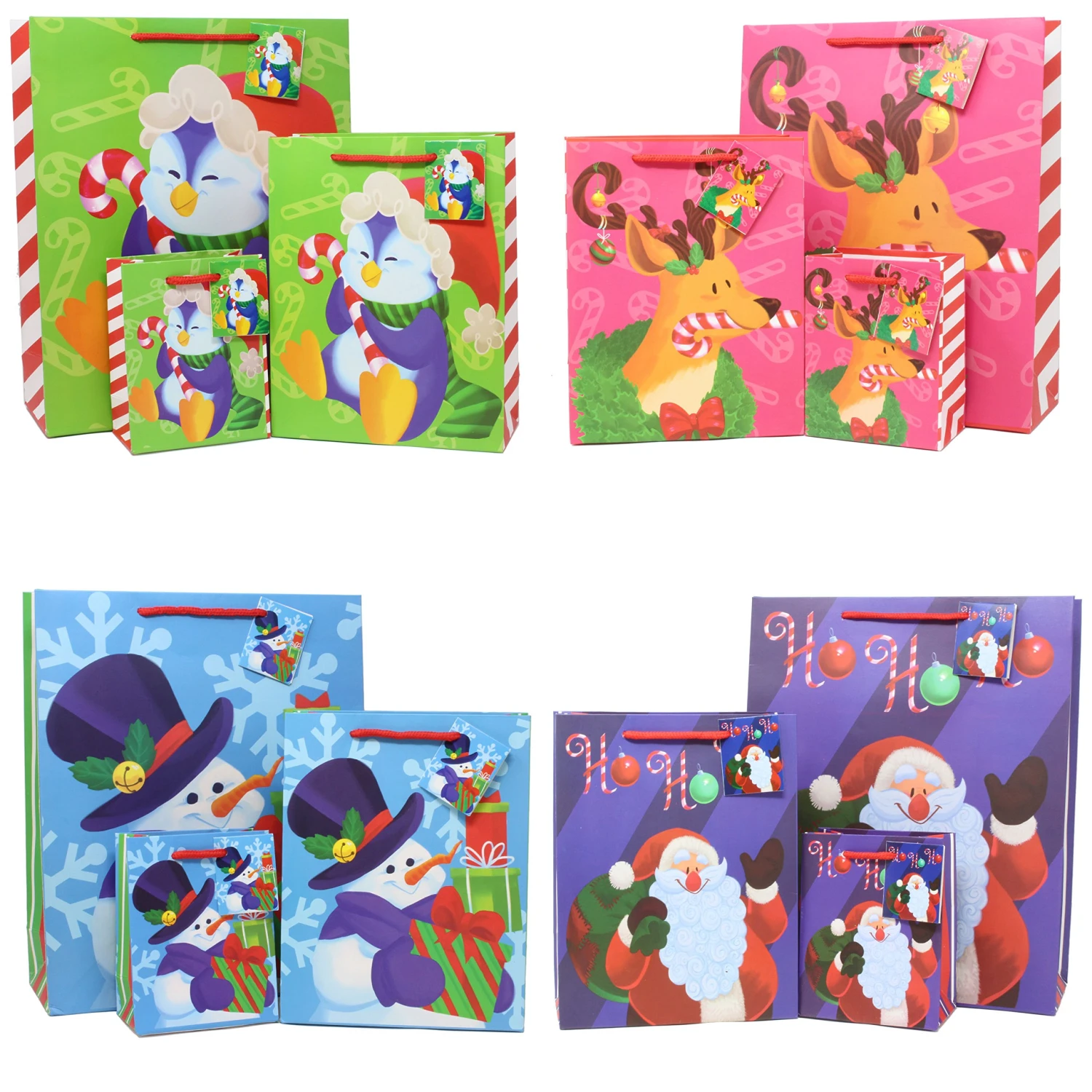 Christmas Bags Set With Wrapping Papers And Tissue Papers, 36 Pcs 5 Christmas Bags Set With Wrapping Papers And Tissue Papers, 36 Pcs - Image 3