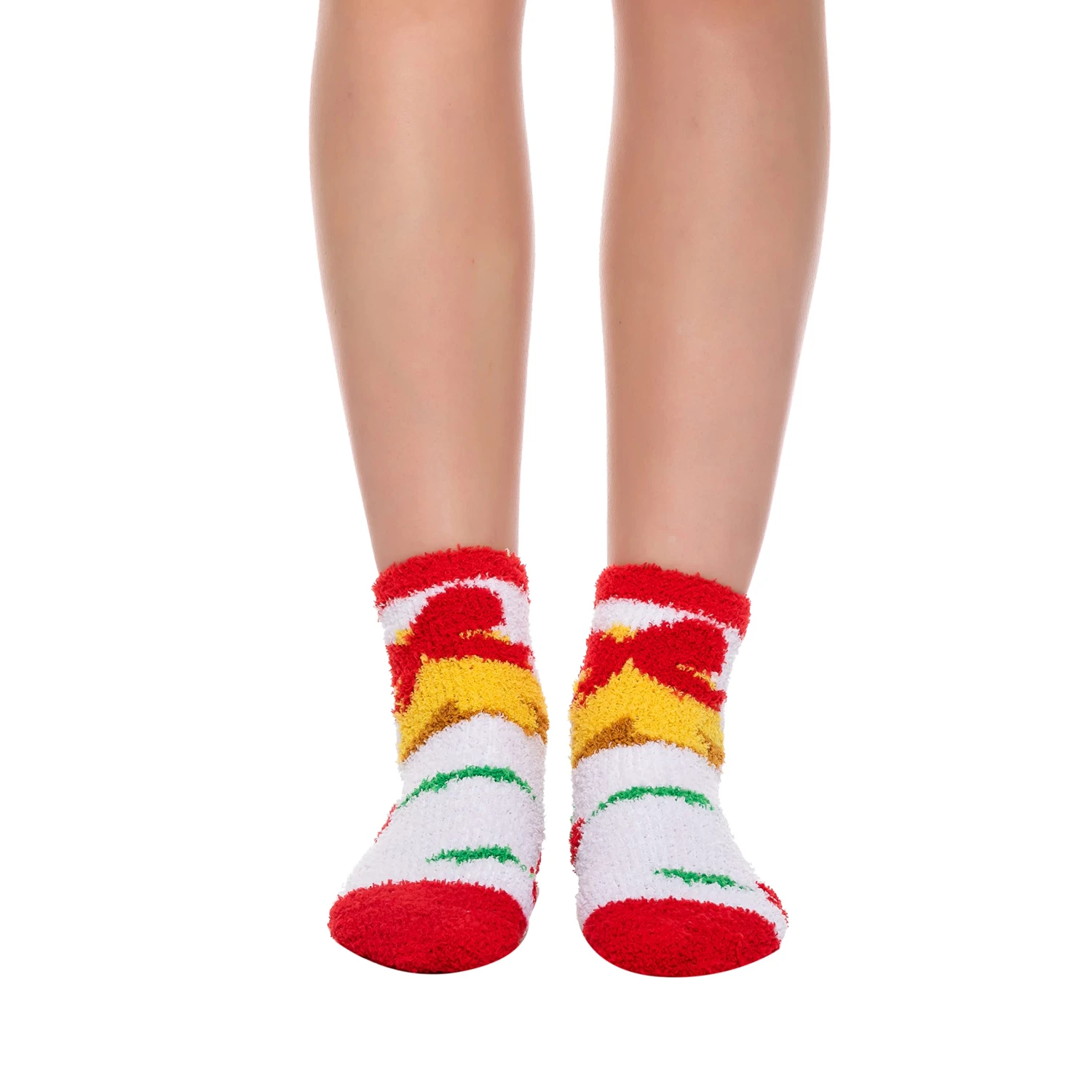 6 Pairs Adult Christmas Fuzzy Socks 5 6 Pairs Adult Christmas Fuzzy Socks - Image 3