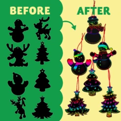 Rainbow Color Scratch Christmas Ornaments 13 Rainbow Color Scratch Christmas Ornaments -Xmas Supplies Shop image 3 772ffd38 64bf 41fe 8c0f 19119af1895e