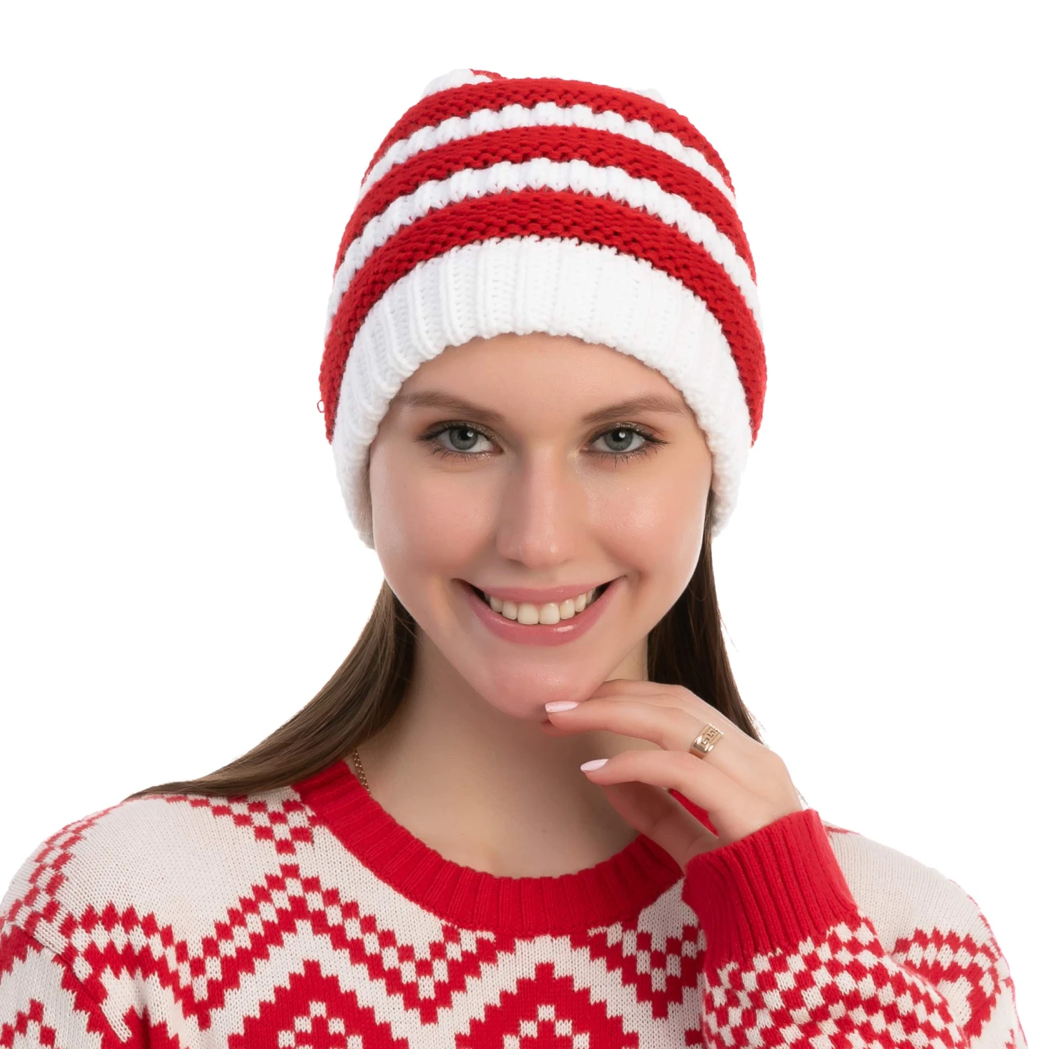 Red Christmas Beanie 5 Red Christmas Beanie - Image 3