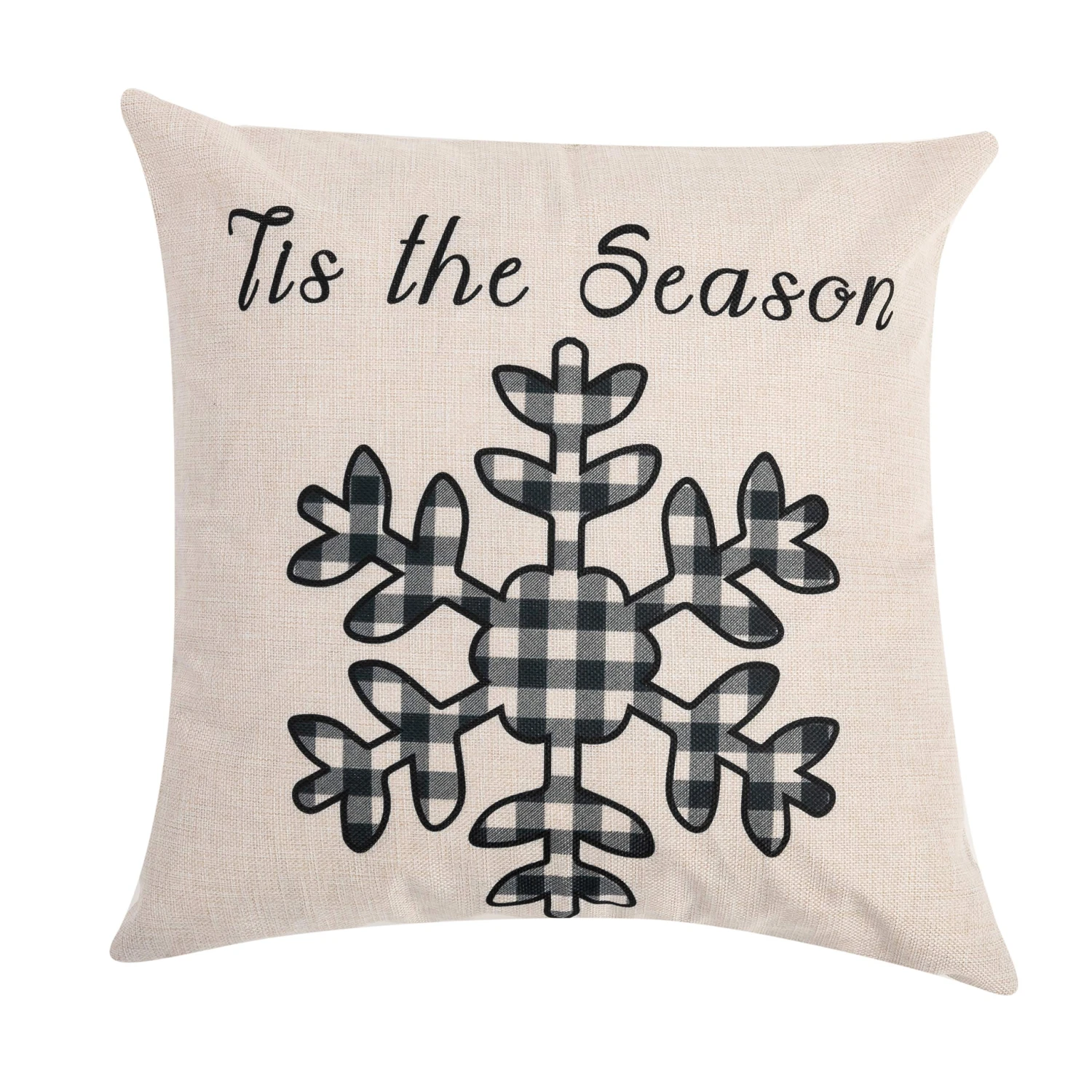 Christmas Plaid Pillow Cover, 4 Pcs 5 Christmas Plaid Pillow Cover, 4 Pcs - Image 3