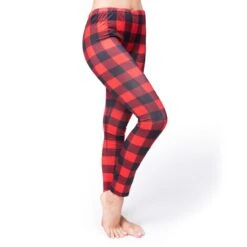 Adult Women Christmas Leggings Red Black Buffalo -Xmas Supplies Shop image 3 9eee2d7a acc6 432a 8603 1743c6a9180a