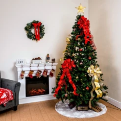 48'' Christmas Jacquard Cashmere Snow Flake Tree Skirt 12 48'' Christmas Jacquard Cashmere Snow Flake Tree Skirt -Xmas Supplies Shop image 3 a2311d9f 020b 4c63 a16d c2cb8aeb8622