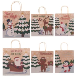 24 Pcs Bulk Christmas Kraft Gift Bags 10 24 Pcs Bulk Christmas Kraft Gift Bags -Xmas Supplies Shop image 3 bdf71783 9684 4e7a a32b f7a2bbff6bed