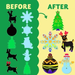 Rainbow Color Scratch Christmas Ornaments, 72 Piece 12 Rainbow Color Scratch Christmas Ornaments, 72 Piece -Xmas Supplies Shop image 3 c65d4b36 a402 465c 897a e1987fab6769