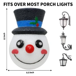 2 Pcs Christmas Snowman Porch Light Cover -Xmas Supplies Shop image 3 d4a9bcbe f2ae 411e aa93 54bbb3505f68