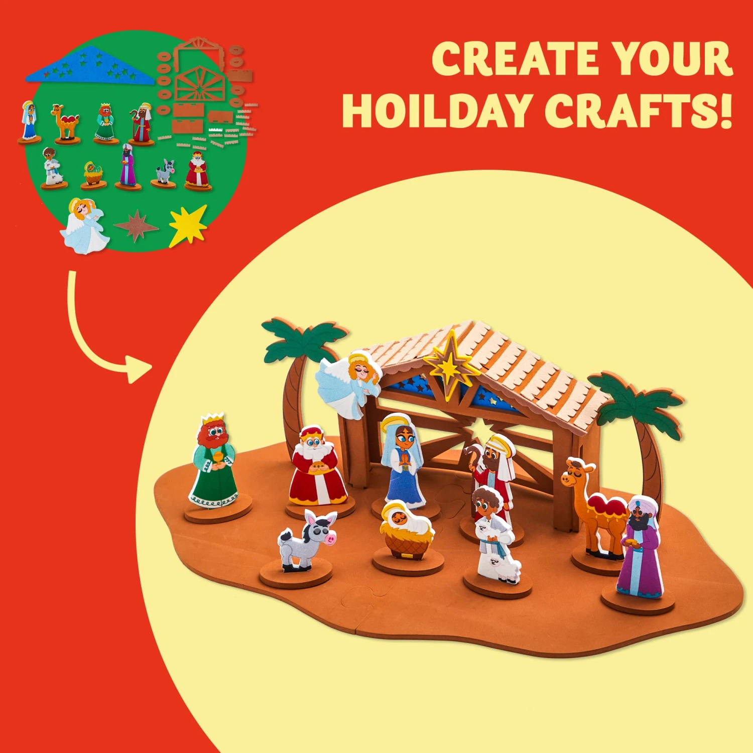 Christmas Nativity Craft Kit 5 Christmas Nativity Craft Kit - Image 3