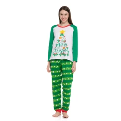 Women Green Christmas Tree Pajamas 11 Women Green Christmas Tree Pajamas -Xmas Supplies Shop image 3 e6607292 5949 4911 8a29 5114f5667812