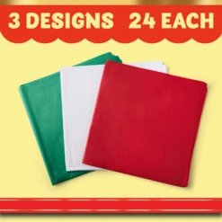 72 Sheet 20" X 20" Christmas Tissue Paper Assortment (Red, Green & White) 14 72 Sheet 20" X 20" Christmas Tissue Paper Assortment (Red, Green & White) -Xmas Supplies Shop image 3 e6a8fa14 caae 4f86 98a3 ca86a17127a5
