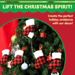 18 Pcs Christmas Stocking 5in Red Black Buffalo Plaid 14 18 Pcs Christmas Stocking 5in Red Black Buffalo Plaid -Xmas Supplies Shop image 3 f7bc2ab1 18ed 4107 9e83 9eb7170aab43