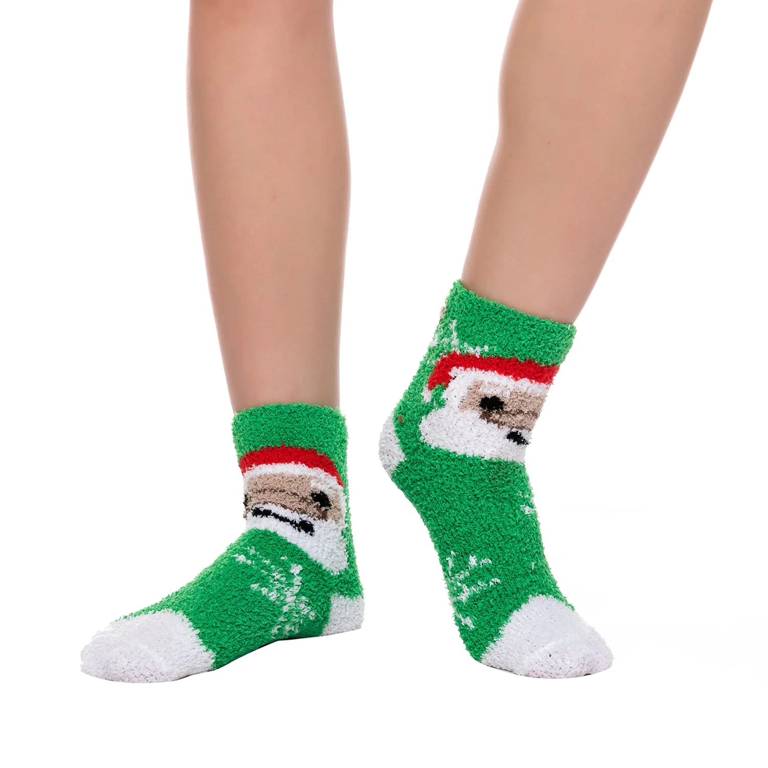6 Pairs Adult Christmas Fuzzy Socks 6 6 Pairs Adult Christmas Fuzzy Socks - Image 4