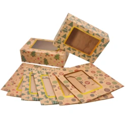 Christmas Foil Cookie Kraft Pattern Gift Box, 24 Pcs 14 Christmas Foil Cookie Kraft Pattern Gift Box, 24 Pcs -Xmas Supplies Shop image 4 204f3faa a75c 43c7 afdc 0f0cd6fda9a9