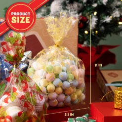 144 PCS Christmas Cellophane Goody Bags -Xmas Supplies Shop image 4 252216b2 c637 4d38 9650 9650c77402f3