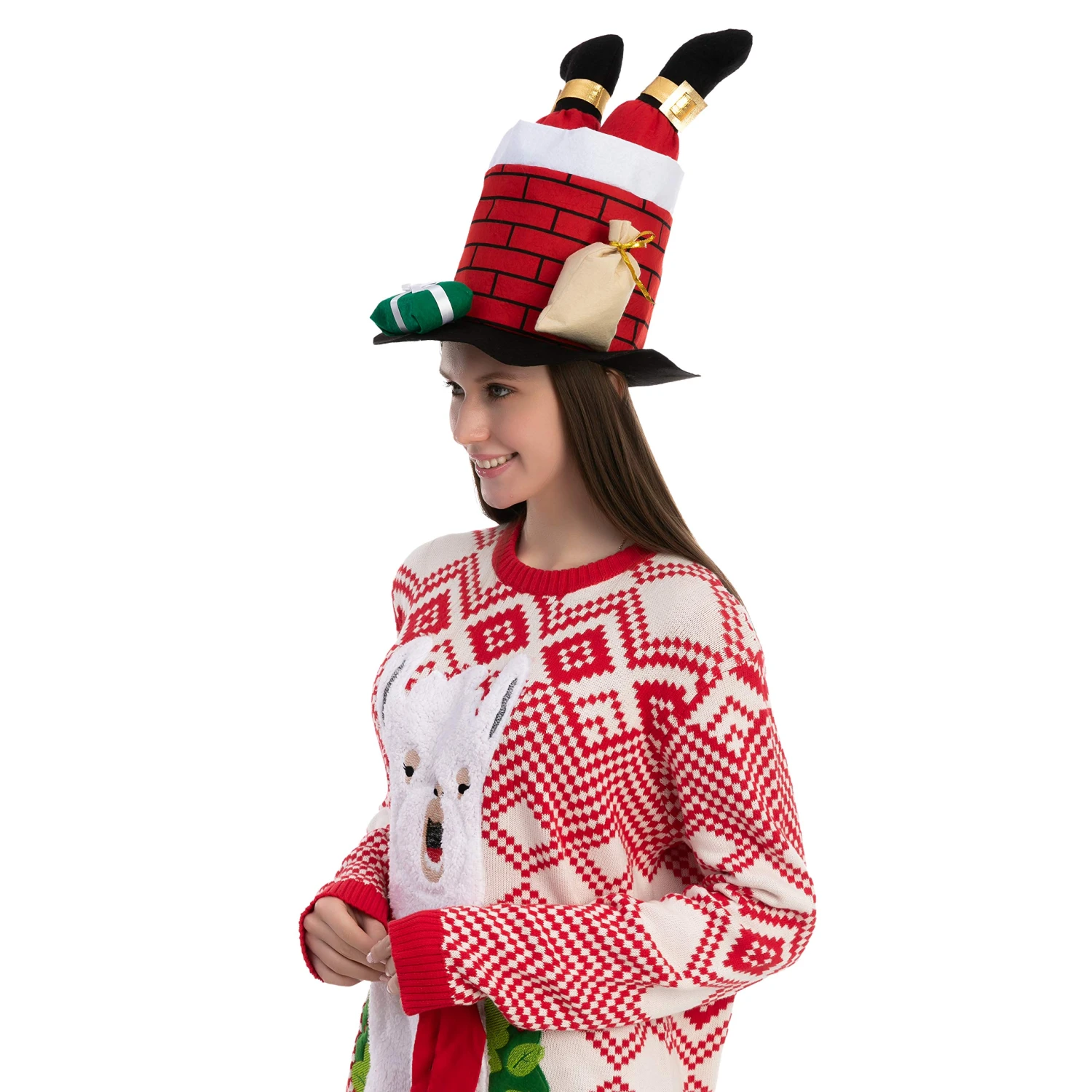 Christmas Santa Chimney Hat 6 Christmas Santa Chimney Hat - Image 4