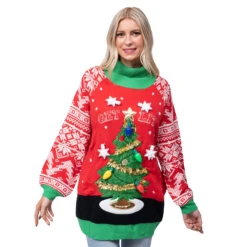 Adult Christmas Tree Long Ugly Sweater With Light Bulbs 12 Adult Christmas Tree Long Ugly Sweater With Light Bulbs -Xmas Supplies Shop image 4 3947db8e 4123 4e5b 9a93 f13a5355e268