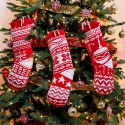 Knit Christmas Stockings, 6 Pack -Xmas Supplies Shop image 4 3fd2a894 8738 4e48 8418 cdf8dae42f63