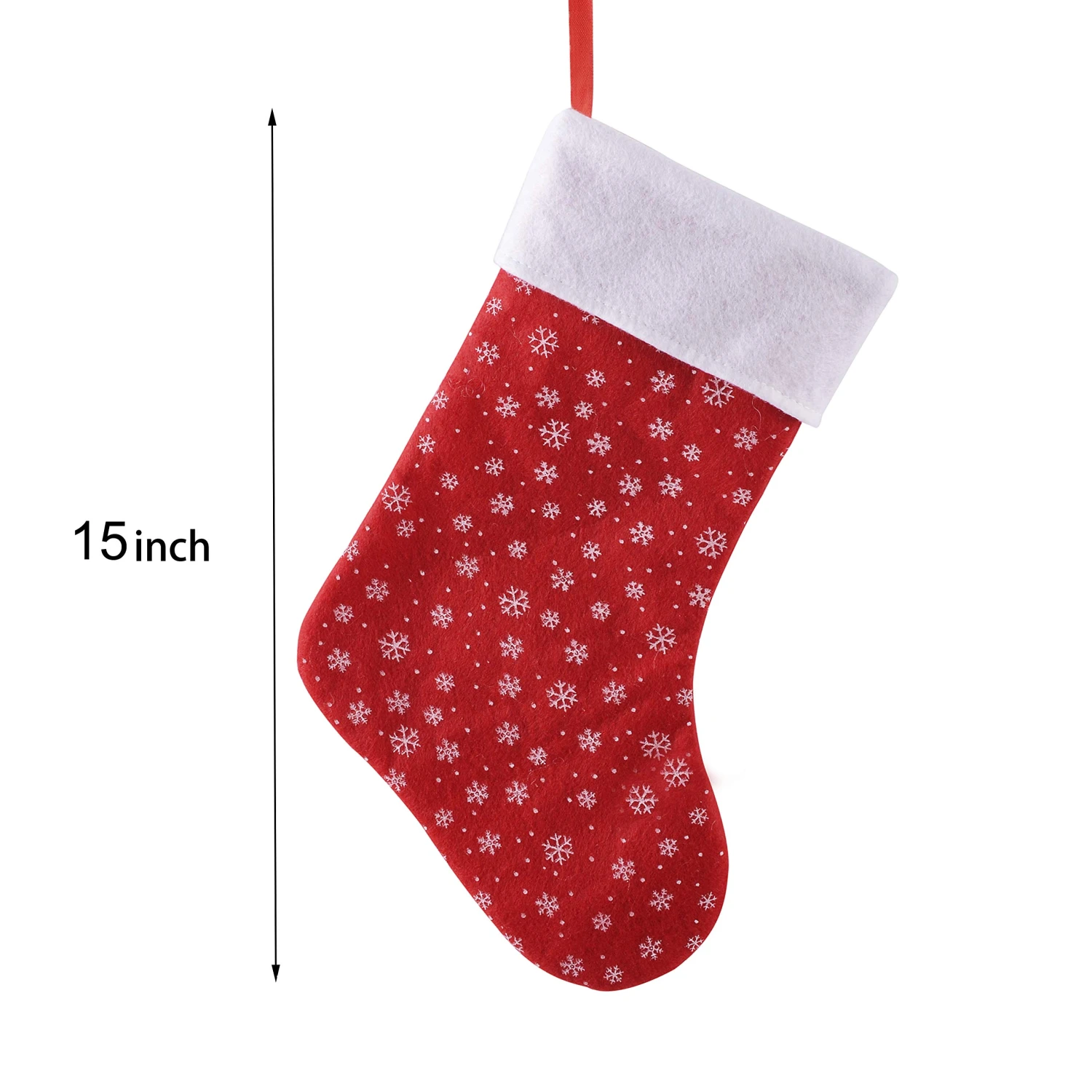 15" Felt Christmas Stockings, 4 Pack 6 15" Felt Christmas Stockings, 4 Pack - Image 4