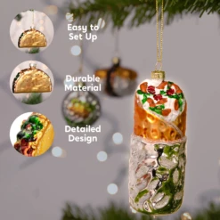 Christmas Glass Blown Ornament Taco And Burrito Set 13 Christmas Glass Blown Ornament Taco And Burrito Set -Xmas Supplies Shop image 4 7b7e0a80 984c 410f 86c4 6cfeb8fe2e55