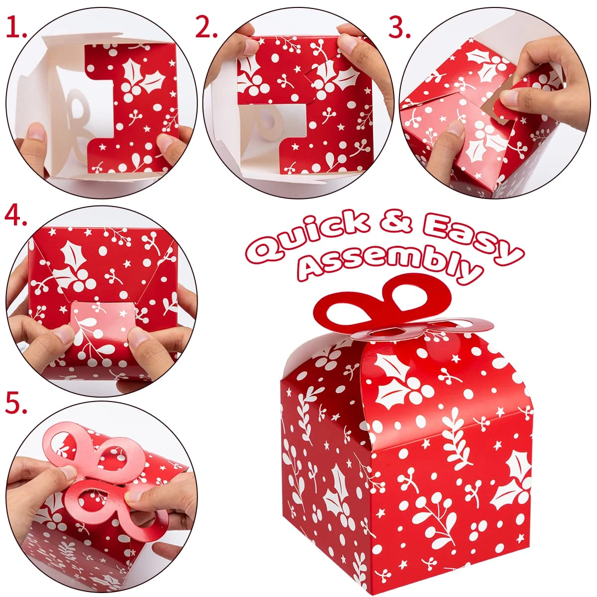 Christmas Gift Boxes, 36 Pcs 6 Christmas Gift Boxes, 36 Pcs - Image 4