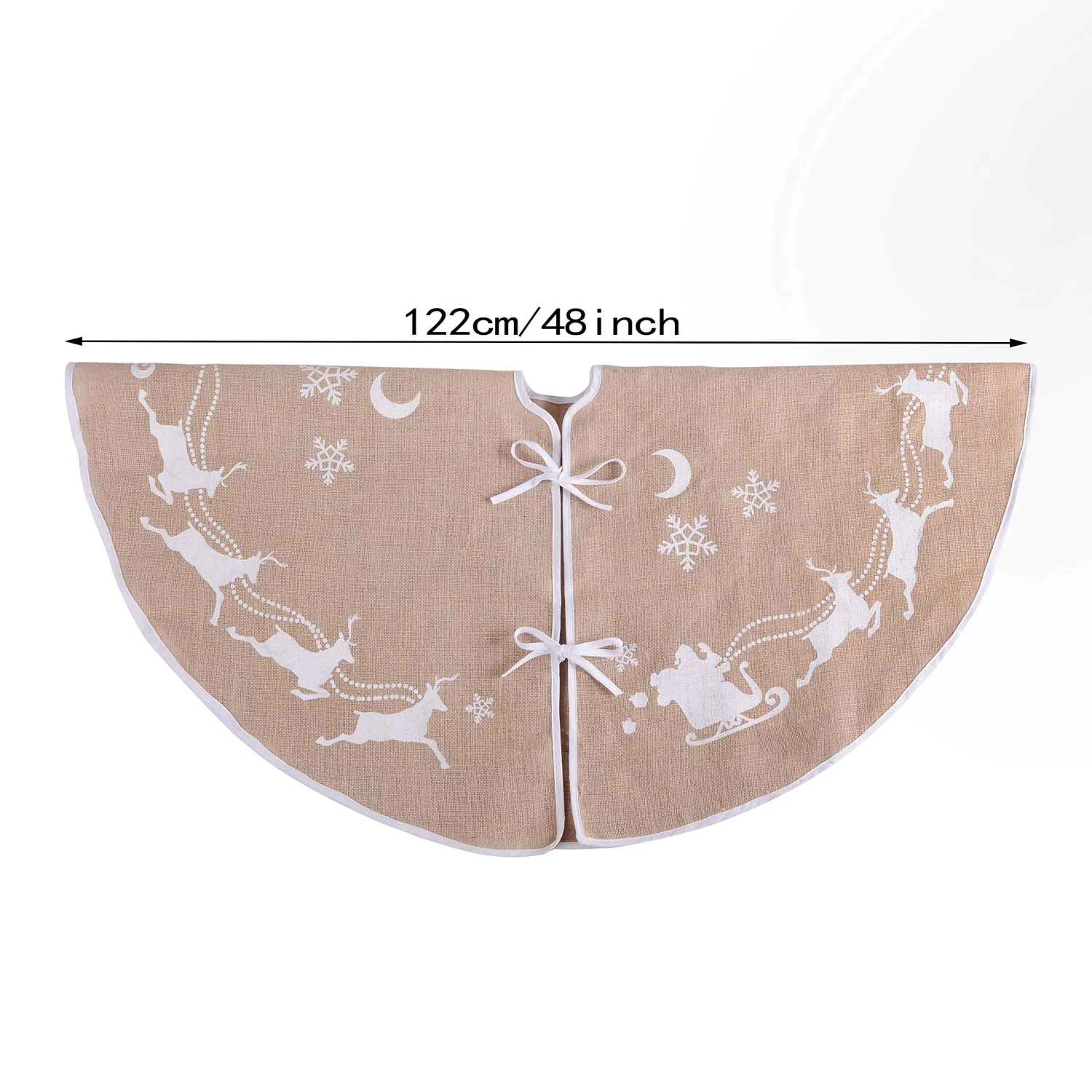 Christmas Burlap Tree Skirt 6 Christmas Burlap Tree Skirt - Image 4