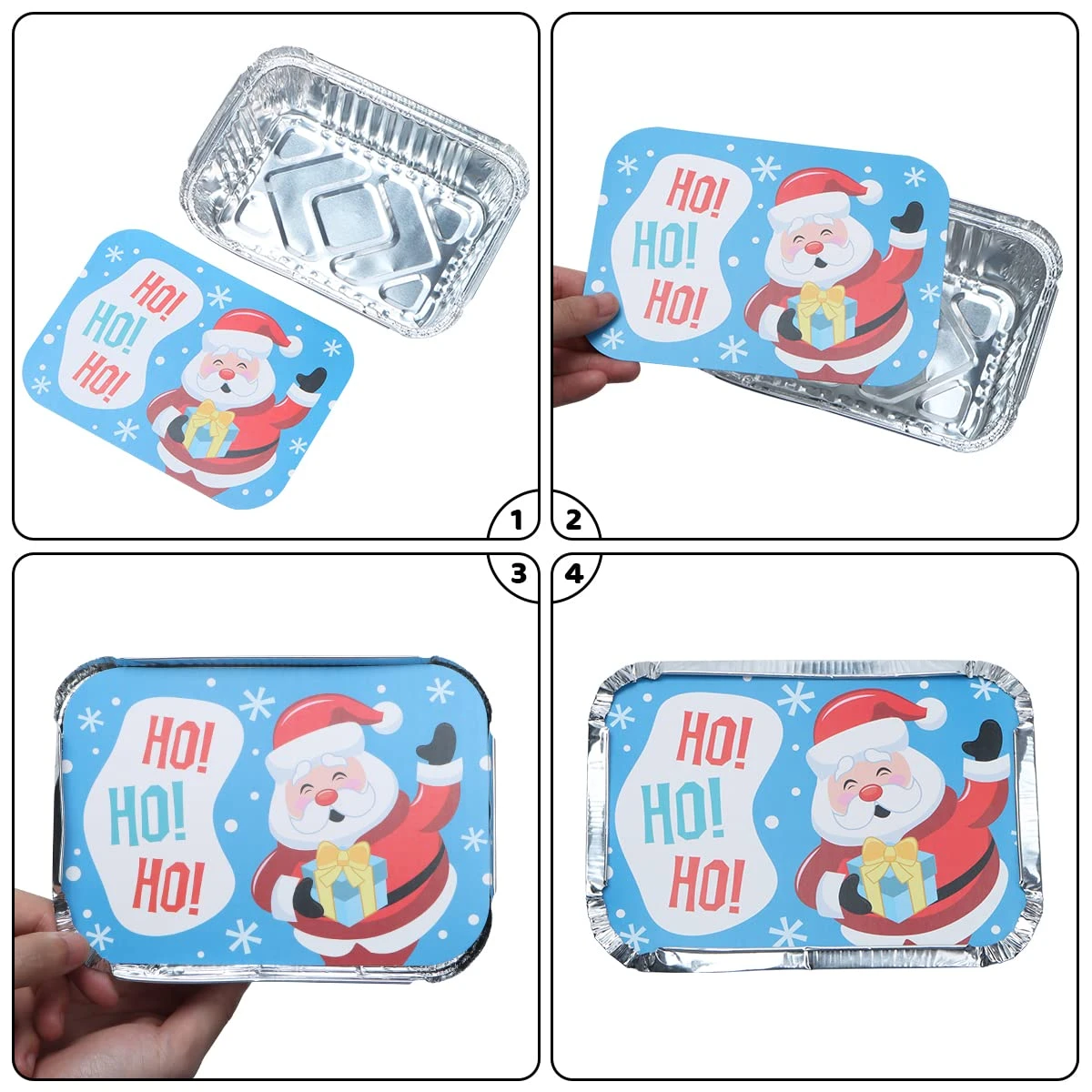 Christmas Cookie Tins With Lids, 36 Pcs 6 Christmas Cookie Tins With Lids, 36 Pcs - Image 4