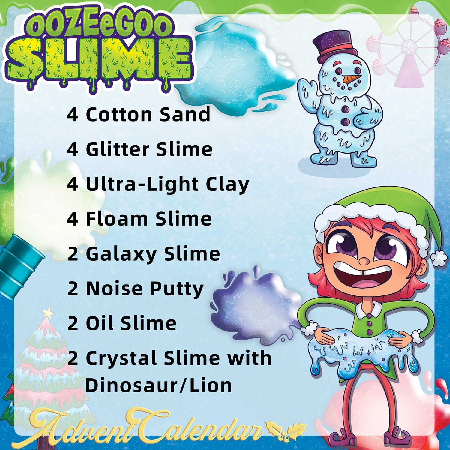 Christmas Advent Calendar With 24 Slimes 6 Christmas Advent Calendar With 24 Slimes - Image 4