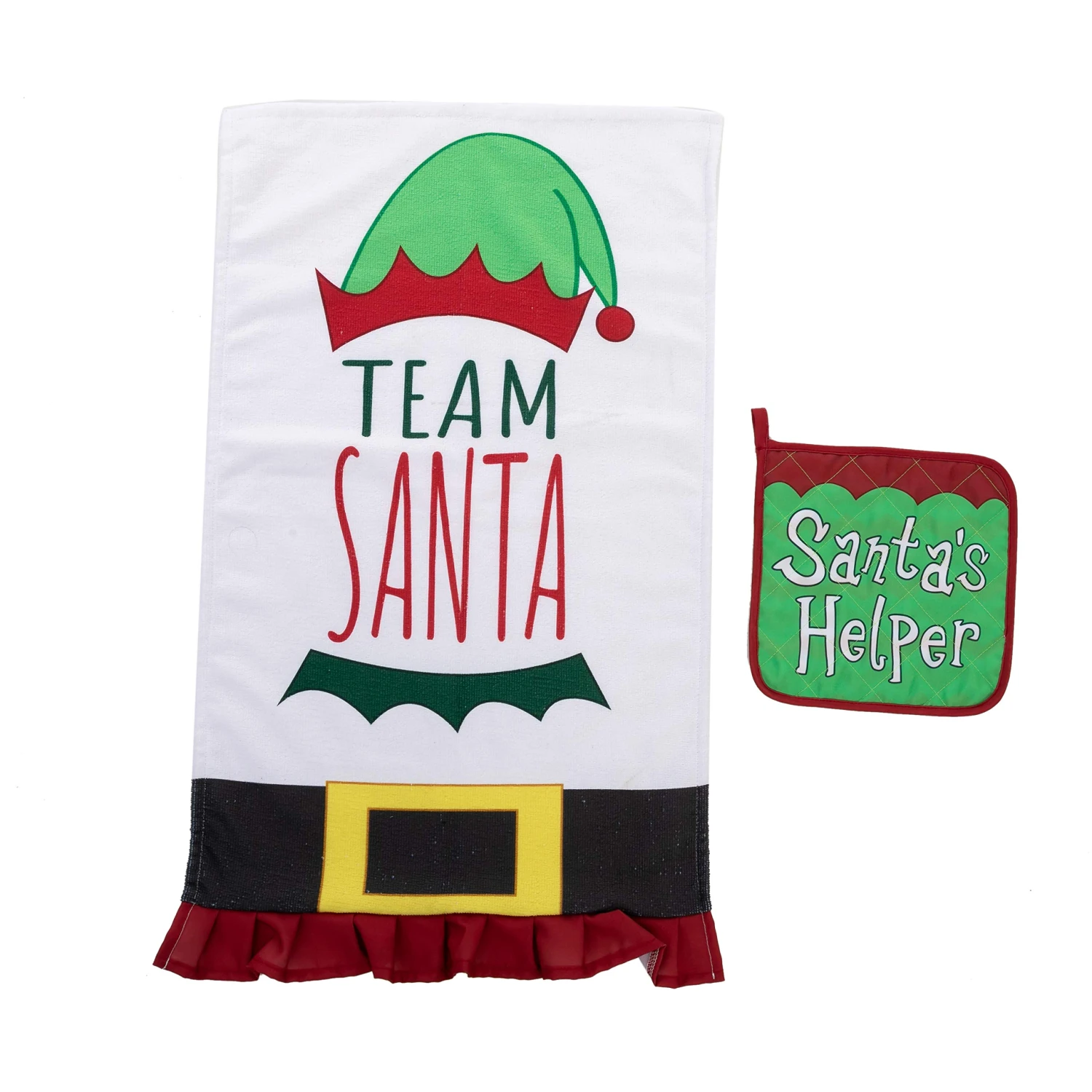 6 Piece Elf Christmas Kitchen Linens Accessories Set 6 6 Piece Elf Christmas Kitchen Linens Accessories Set - Image 4