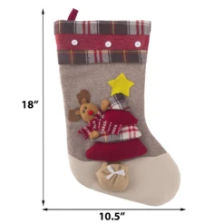 3 Pack 18" 3d Burlap Christmas Stockings 9 3 Pack 18" 3d Burlap Christmas Stockings -Xmas Supplies Shop image 4 da86cbc0 42c0 44fd a9e6 933854b785d3