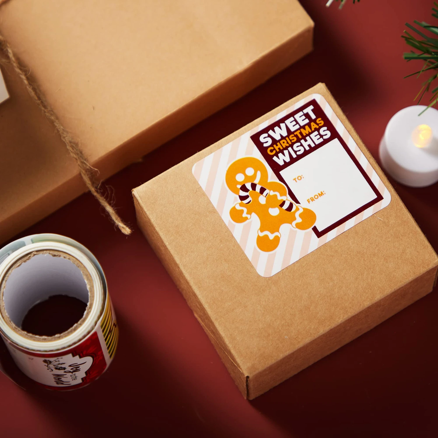 Jumbo Christmas Gift Self Adhesive Tag, 60 Pcs 7 Jumbo Christmas Gift Self Adhesive Tag, 60 Pcs - Image 5