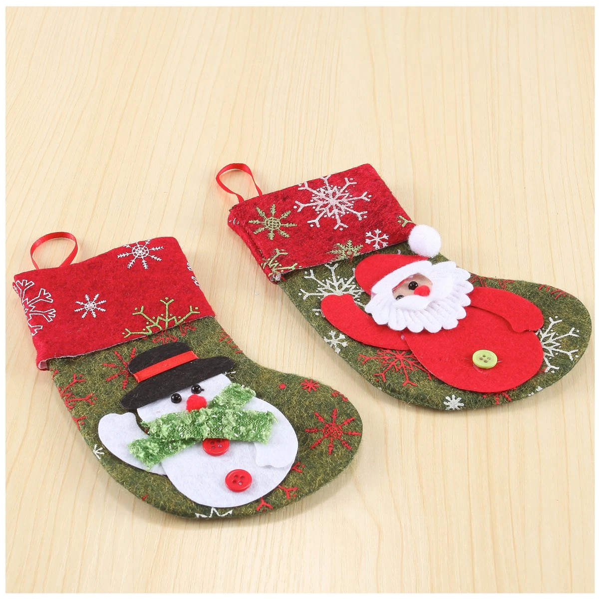 Mini 3D Christmas Stockings, 12 Pcs 6 Mini 3D Christmas Stockings, 12 Pcs - Image 4
