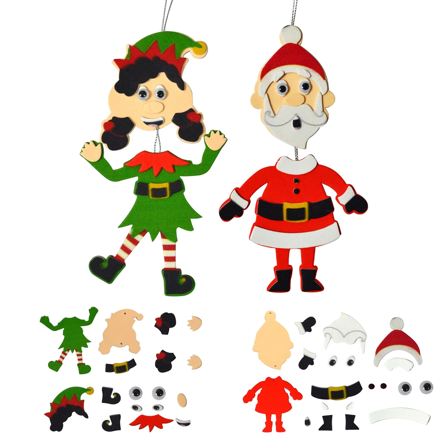 Christmas Art And Craft Kit DIY 3D Set 6 Christmas Art And Craft Kit DIY 3D Set - Image 5