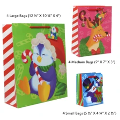 Christmas Bags Set With Wrapping Papers And Tissue Papers, 36 Pcs 12 Christmas Bags Set With Wrapping Papers And Tissue Papers, 36 Pcs -Xmas Supplies Shop image 5 17811814 e261 4517 ade5 062392e1d699