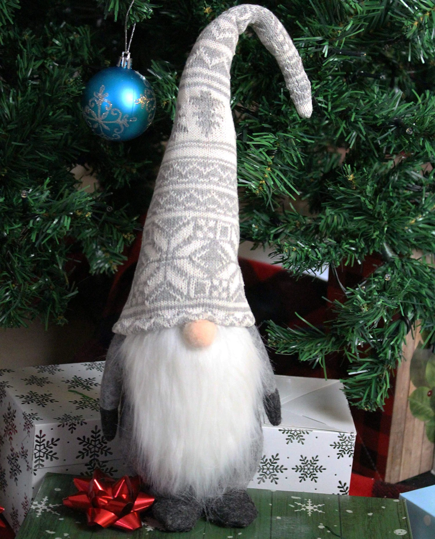 Grey Christmas Gnome Swedish Santa Tomte 7 Grey Christmas Gnome Swedish Santa Tomte - Image 5