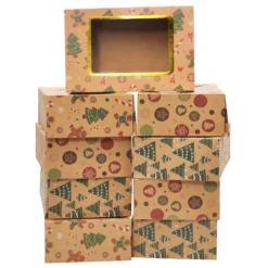 Christmas Foil Cookie Kraft Pattern Gift Box, 24 Pcs 15 Christmas Foil Cookie Kraft Pattern Gift Box, 24 Pcs -Xmas Supplies Shop image 5 2bb48cf1 25c4 476a abd8 1b309d404819