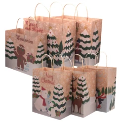 24 Pcs Bulk Christmas Kraft Gift Bags 12 24 Pcs Bulk Christmas Kraft Gift Bags -Xmas Supplies Shop image 5 415db757 1757 4a75 bcca 36421114d72b