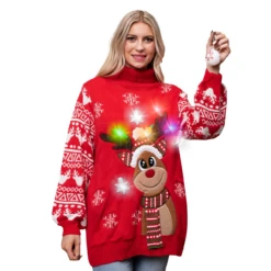 Adult Christmas Reindeer Long Ugly Sweater With Light Bulbs 13 Adult Christmas Reindeer Long Ugly Sweater With Light Bulbs -Xmas Supplies Shop image 5 6123242b 5654 4178 8ae2 35f6e81433ef