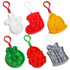 Christmas Toy Set 2inch With 6 Designs, 12 Pcs