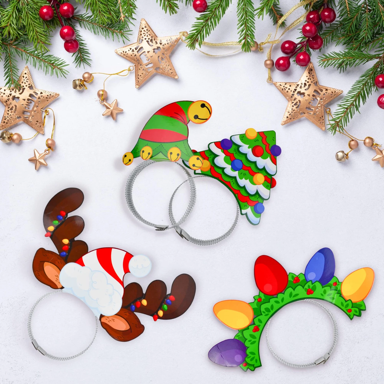 Christmas Headbands, 24 Pcs 7 Christmas Headbands, 24 Pcs - Image 5
