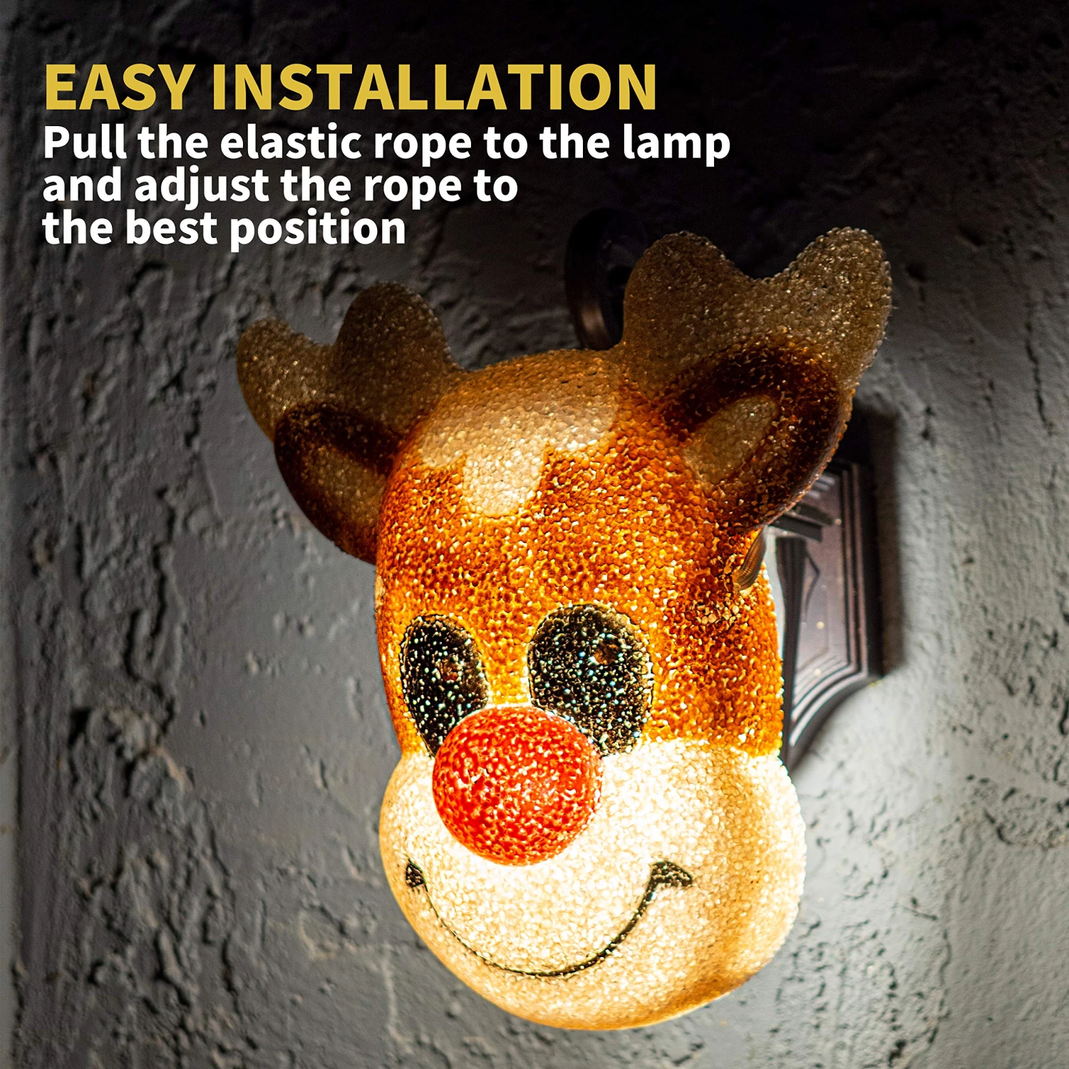 2 Pack Christmas Reindeer Porch Light Cover 7 2 Pack Christmas Reindeer Porch Light Cover - Image 5