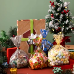 144 PCS Christmas Cellophane Goody Bags -Xmas Supplies Shop image 5 854ca97a a9d2 4edf a9a9 45e5a78c4a3d