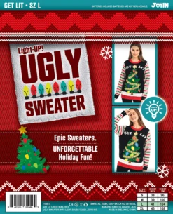 Get Lit Christmas Tree Ugly Sweater With Light Bulbs (Women) 12 Get Lit Christmas Tree Ugly Sweater With Light Bulbs (Women) -Xmas Supplies Shop image 5 8892677c dca0 463e 9d51 bb339681cc13