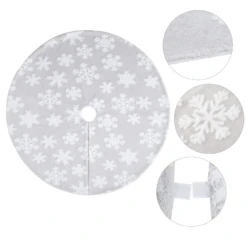 48'' Christmas Jacquard Cashmere Snow Flake Tree Skirt 14 48'' Christmas Jacquard Cashmere Snow Flake Tree Skirt -Xmas Supplies Shop image 5 93b611da a378 474e bade ae398318591b