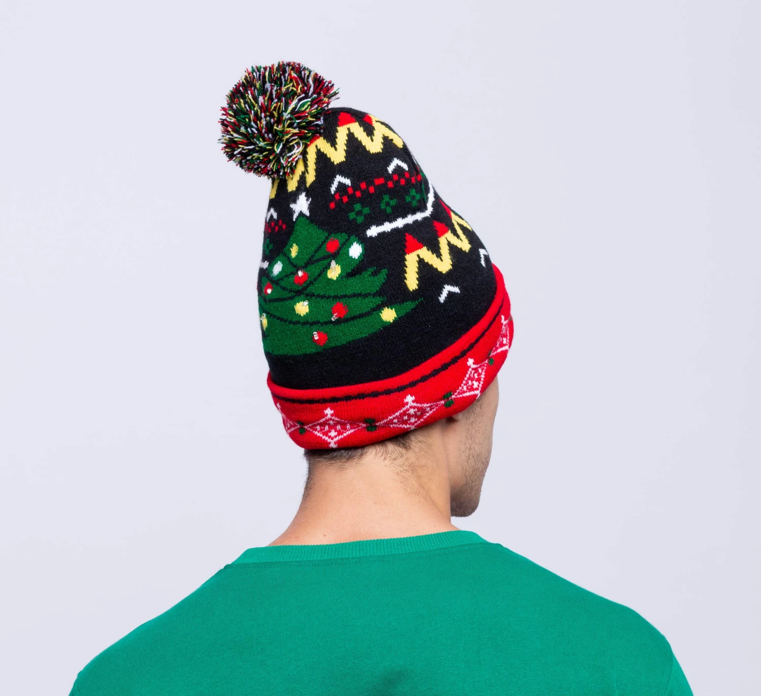 Christmas Light Up Knitted Beanie Cap 7 Christmas Light Up Knitted Beanie Cap - Image 5