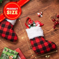 18 Pcs Christmas Stocking 5in Red Black Buffalo Plaid 16 18 Pcs Christmas Stocking 5in Red Black Buffalo Plaid -Xmas Supplies Shop image 5 b302a072 6c1a 492b 91b5 fe85ebdd96b2