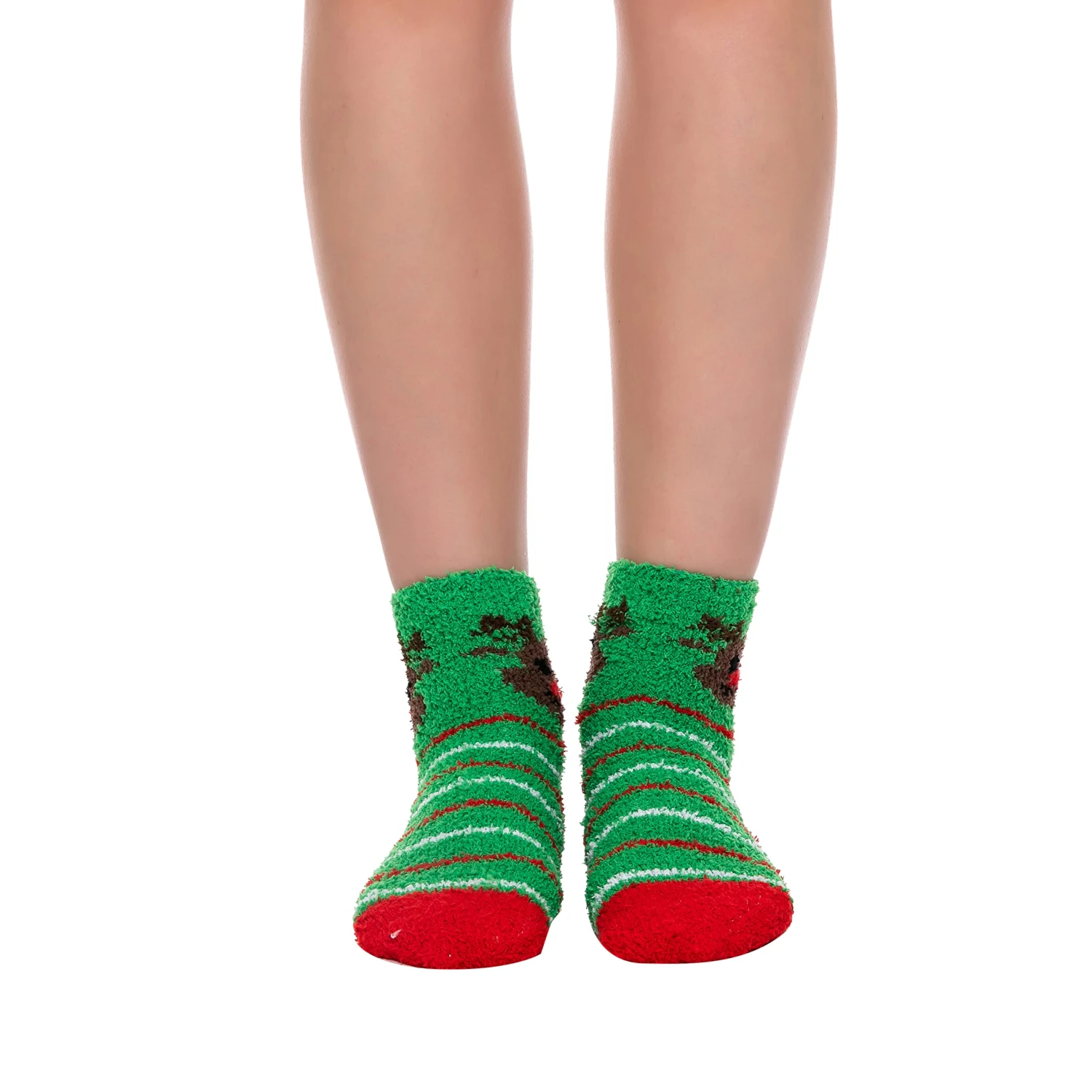 6 Pairs Adult Christmas Fuzzy Socks 7 6 Pairs Adult Christmas Fuzzy Socks - Image 5
